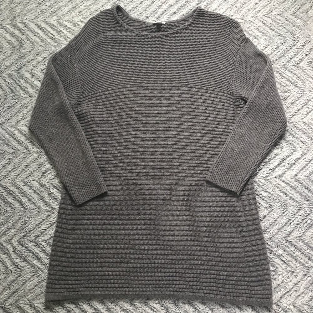 J.Jill Gray Knit Sweater Dress Sz 1x